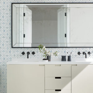 Jekyl Blue Triangles Wallpaper