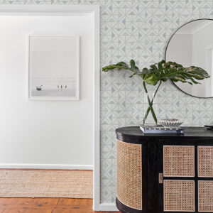 Jekyl Blue Triangles Wallpaper