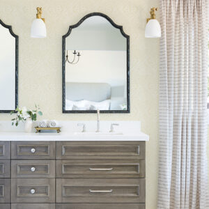 Scout Light Yellow Floral Ogee Wallpaper