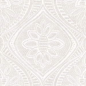 Scout Lavender Floral Ogee Wallpaper