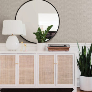 Glynn Lavender Chevron Wallpaper