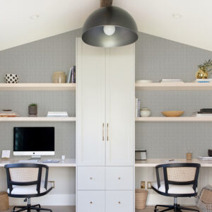 Glynn Grey Chevron Wallpaper