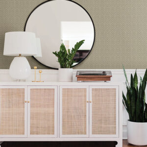 Glynn Neutral Chevron Wallpaper