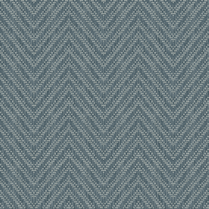 Glynn Teal Chevron Wallpaper