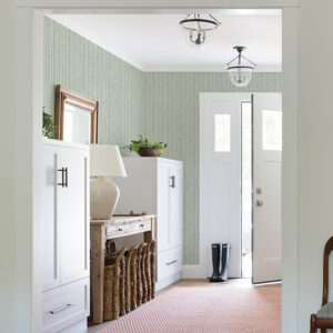 Simon Green Woven Texture Wallpaper