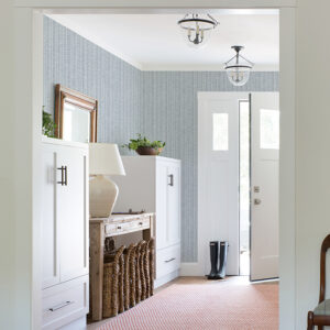 Simon Blue Woven Texture Wallpaper