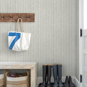 Simon Grey Woven Texture Wallpaper