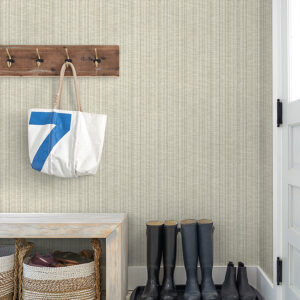 Simon Beige Woven Texture Wallpaper