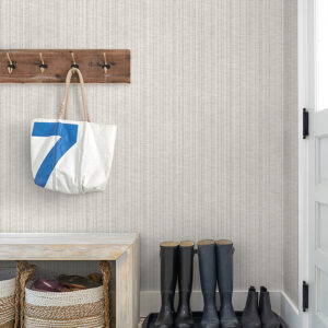 Simon Neutral Woven Texture Wallpaper