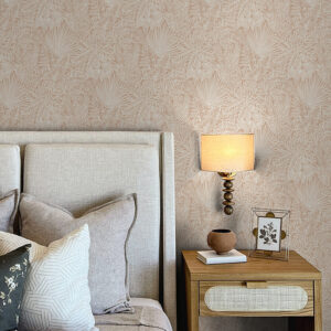 Vita Blush Botanical Wallpaper