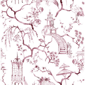 0086875 serena plum chinoiserie wallpaper