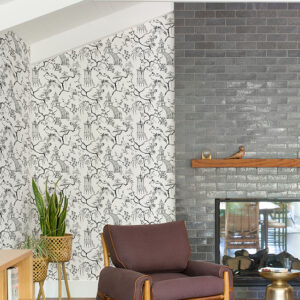 Serena Charcoal Chinoiserie Wallpaper