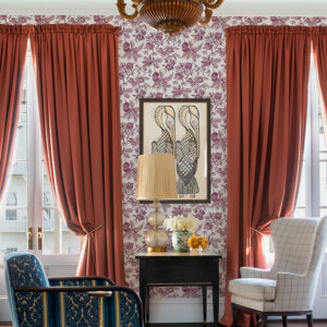 Cecilia Purple Fruit Wallpaper