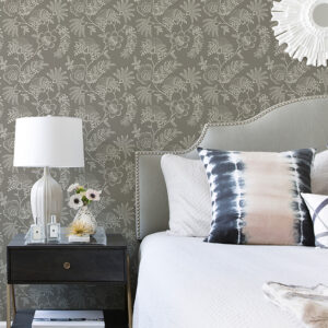 Maeve Grey Jacobean Trail Wallpaper