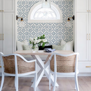 Addis Blue Trellis Wallpaper