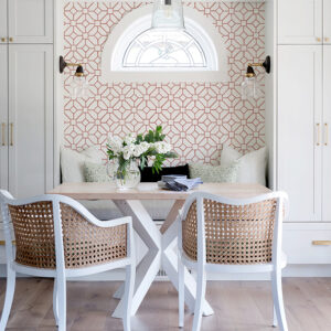 Addis Coral Trellis Wallpaper