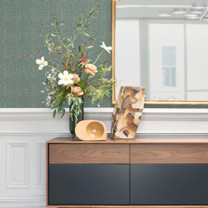 Kantera Green Fabric Texture Wallpaper