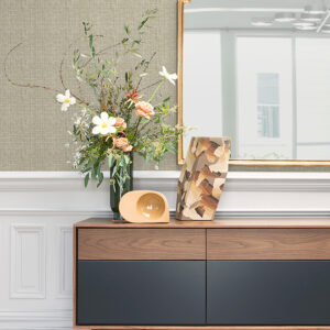 Kantera Chestnut Fabric Texture Wallpaper