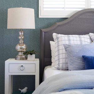 Kantera Blue Fabric Texture Wallpaper