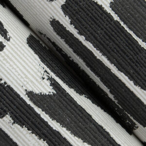 Myrtle Black Abstract Stripe Wallpaper
