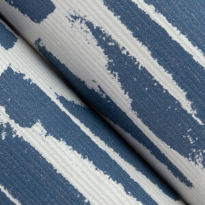 Myrtle Indigo Abstract Stripe Wallpaper