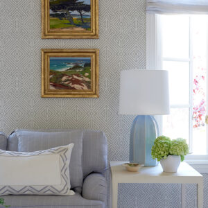 Lyon Silver Geometric Key Wallpaper