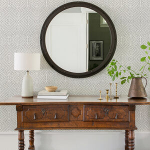 Lyon Silver Geometric Key Wallpaper