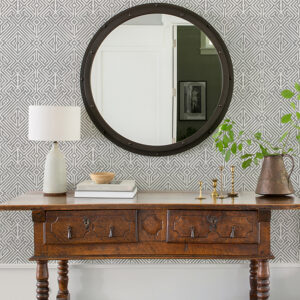 Lyon Grey Geometric Key Wallpaper