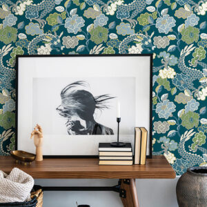 Yanci Teal Dragon Wallpaper