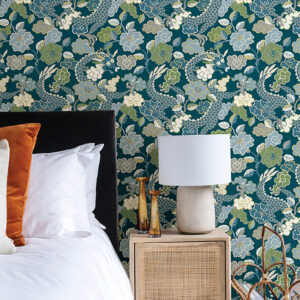 Yanci Teal Dragon Wallpaper