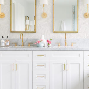 Helene Pink Geometric Lines Wallpaper