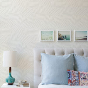 Helene Pearl Geometric Lines Wallpaper