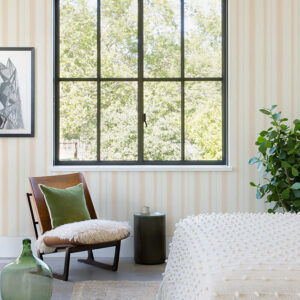 Alena Blush Soft Stripe Wallpaper