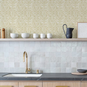 Elma Honey Fiddlehead Wallpaper