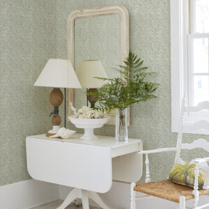 Elma Sage Fiddlehead Wallpaper