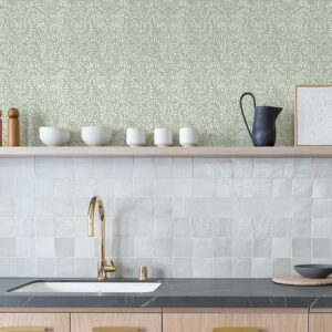 Elma Sage Fiddlehead Wallpaper