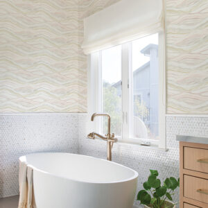 Dorea Pastel Striated Waves Wallpaper