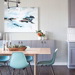 Hesper Grey Geometric Wallpaper