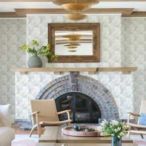 Perrin Light Grey Gem Geometric Wallpaper