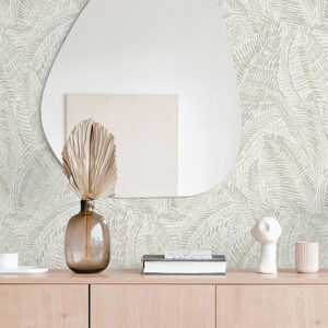 Fildia Taupe Botanical Wallpaper