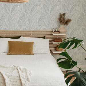 Fildia Light Blue Botanical Wallpaper