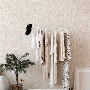 Ramble Blush Geometric Wallpaper