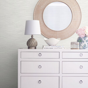 Galyn Dove Pearlescent Wave Wallpaper