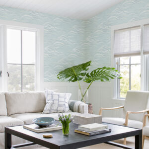 Kasia Sky Blue Abstract Wallpaper