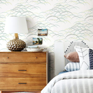 Kasia Sea Green Abstract Wallpaper