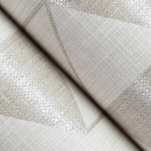 Fairbank Champagne Linen Geometric Wallpaper by Scott Living