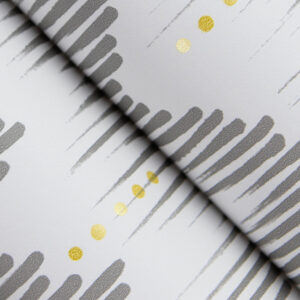 Holmby Grey Brushstroke Zigzag Wallpaper by Scott Living