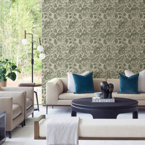 Culver Moss Jacobean Wallpaper by Scott Living