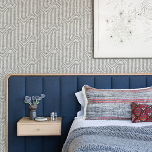Trippet Grey Zen Waves Wallpaper by Scott Living