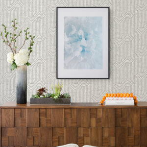 Trippet Bone Zen Waves Wallpaper by Scott Living